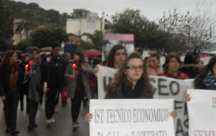 Manifestazione contro il Femminic